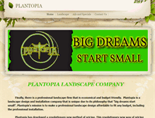 Tablet Screenshot of plantopia.com